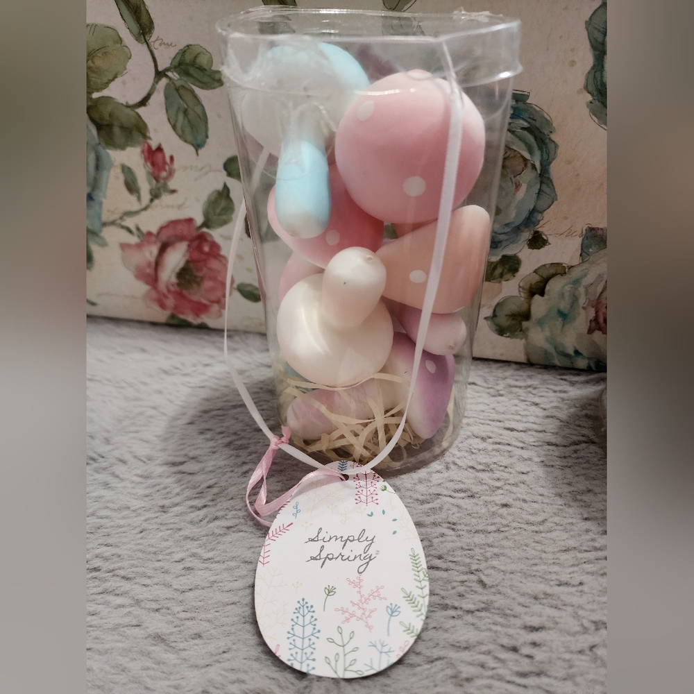 Mushroom Easter/Spring Decor Basket Filler